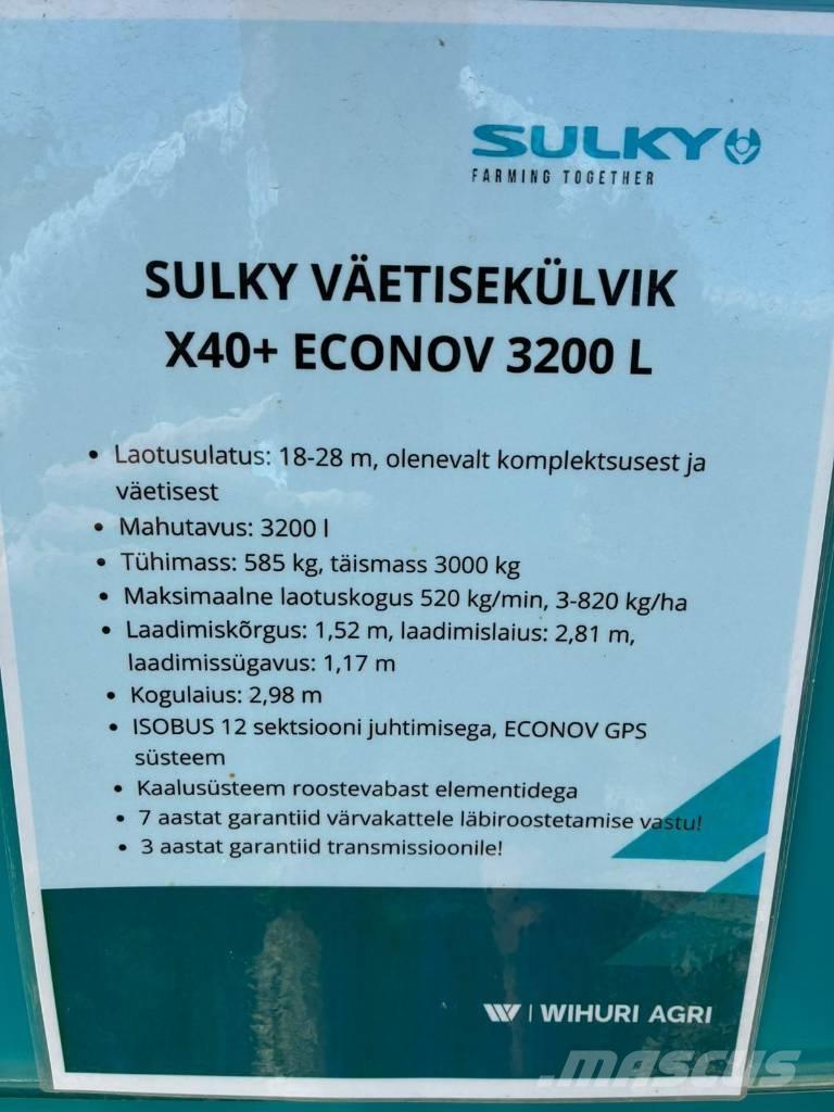 Sulky X 40+ Econov Mineral spreaders