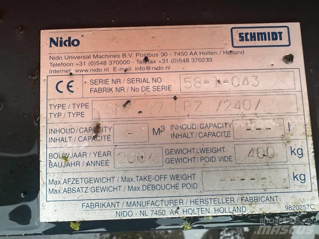 Nido SNK27 EPZ 240 Snow blades and plows