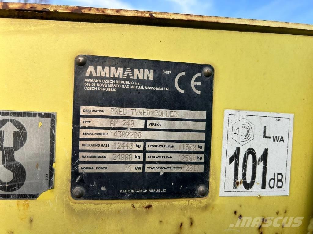 Ammann AP 240 Pneumatic tired rollers