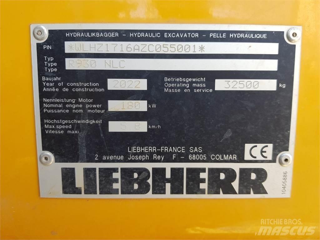 Liebherr R930 Crawler excavators