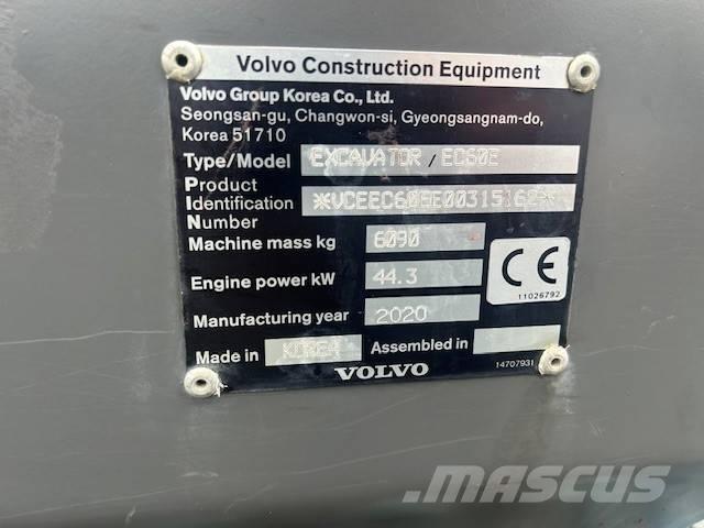 Volvo EC 60 E Mini excavators < 7t (Mini diggers)