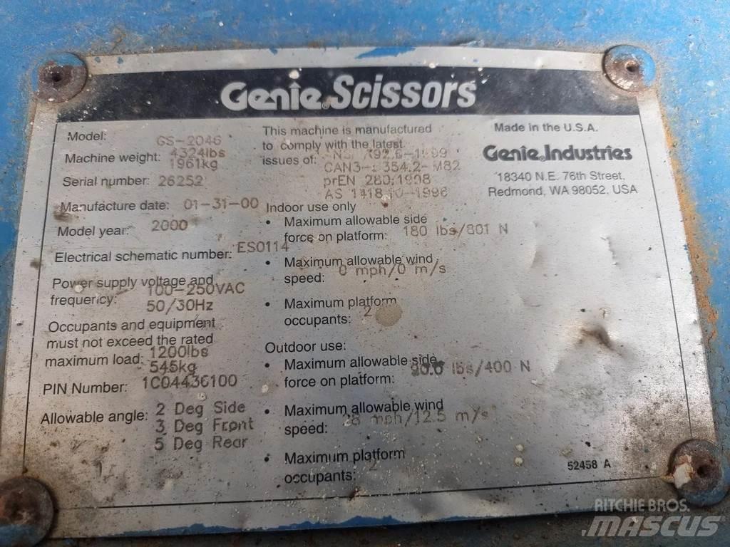 Genie GS2046 Scissor lifts