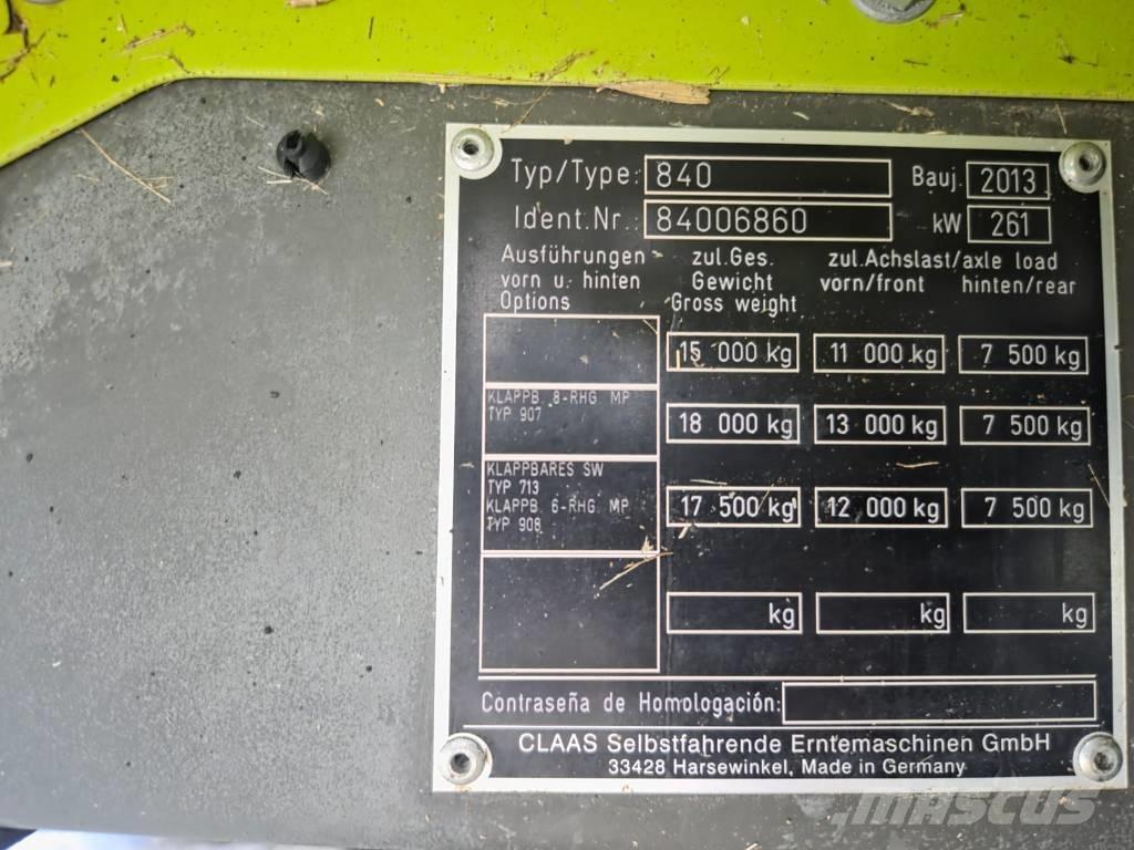 CLAAS Tucano 480 Combine harvesters