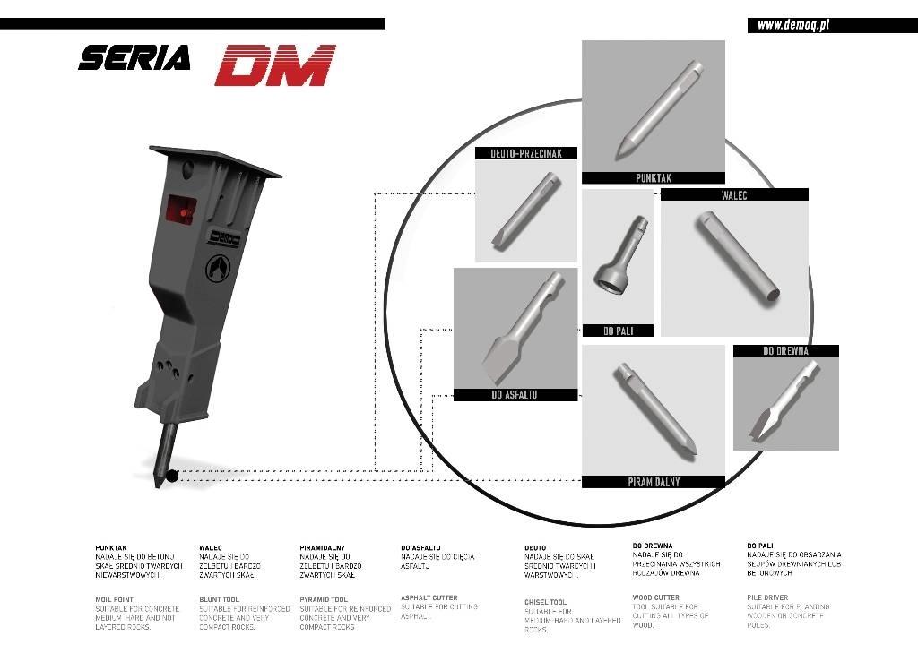 DEMOQ  DM250 Hammers / Breakers