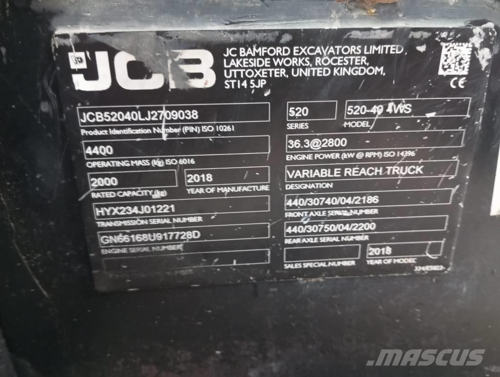 JCB 520-40 Telescopic handlers