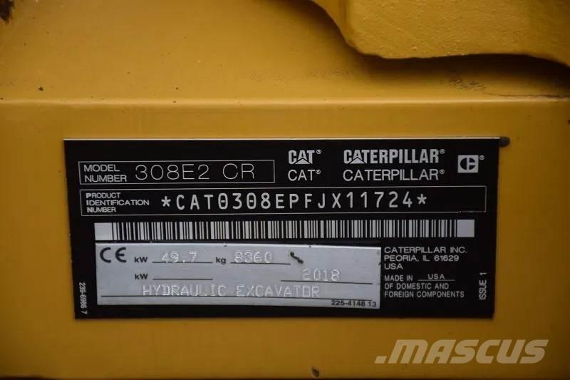 CAT 308 E2CR Mini excavators  7t - 12t