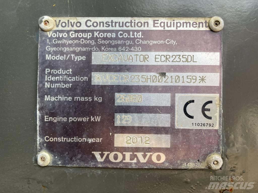 Volvo ECR 235 DL Crawler excavators