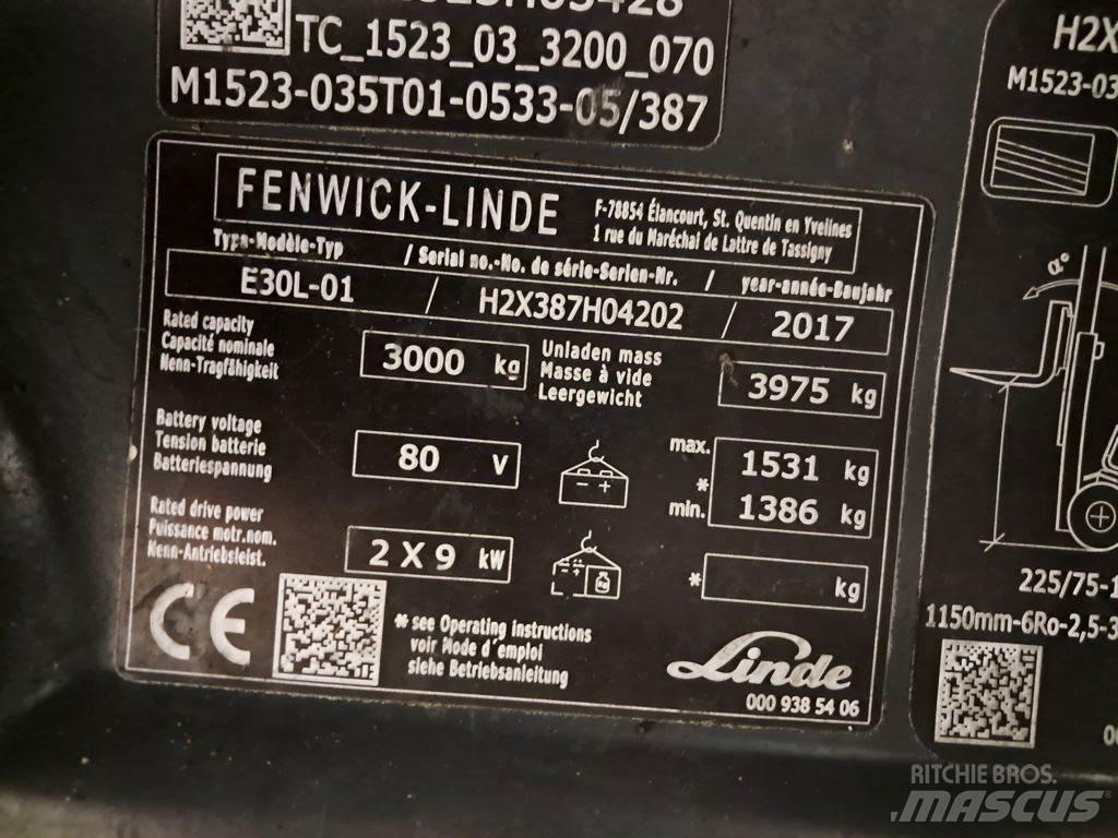 Linde E30L-01 Electric forklift trucks