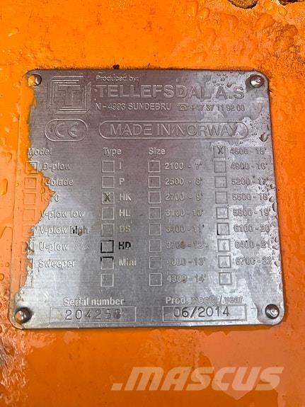 Tellefsdal 4600 H2 Snow blades and plows