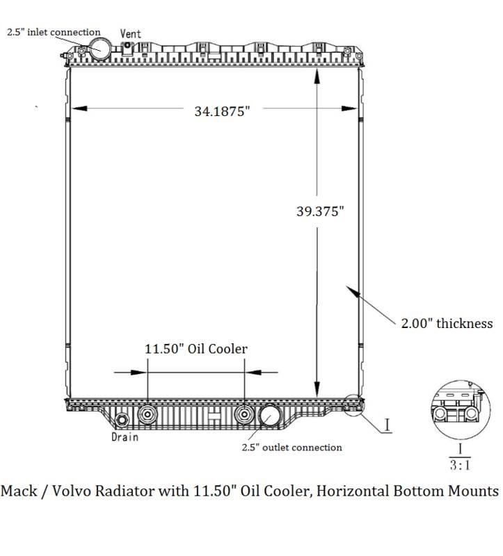 Mack CHU Radiators