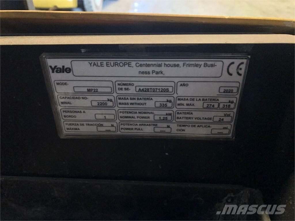 Yale MP22 Hand pallet stackers