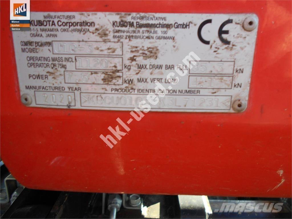 Kubota U 10-3 Mini excavators < 7t (Mini diggers)