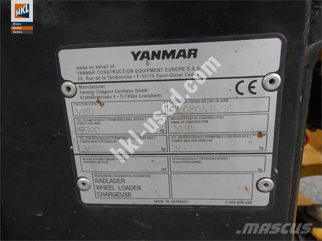 Yanmar V 80 Wheel loaders