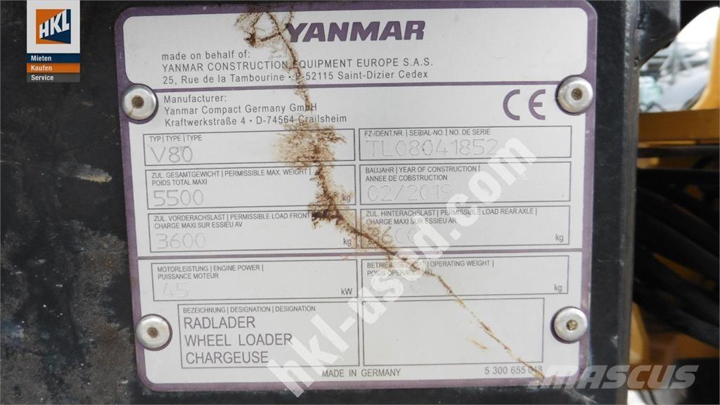 Yanmar V 80 Wheel loaders