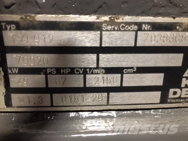 Deutz F4L 912 motor Engines