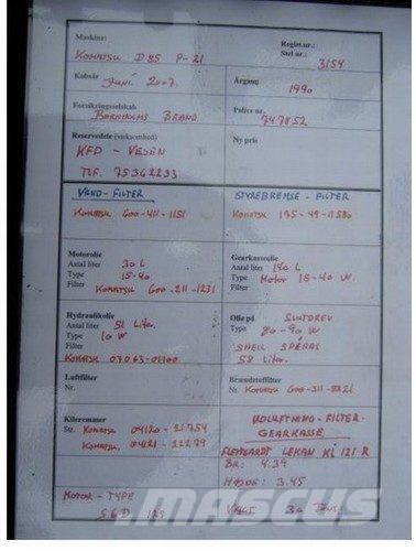 Komatsu køler ex. Demo Engines