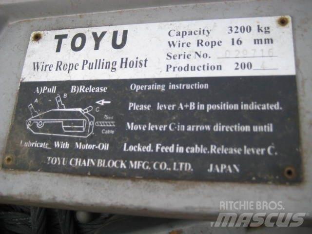  Rope pulling hoist - 3 stk. Hoists and material elevators