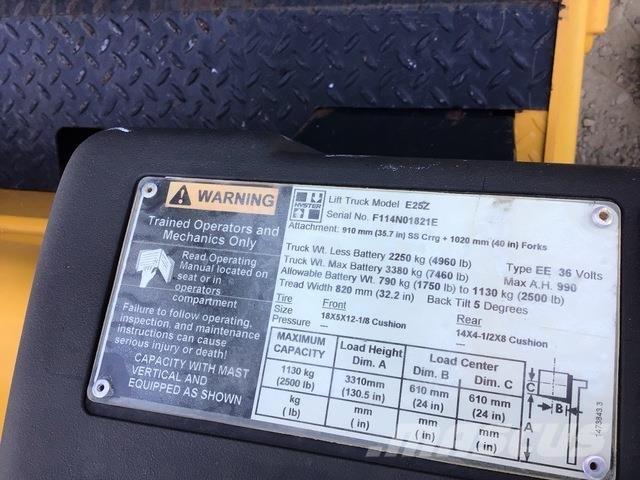 Hyster E25Z Electric forklift trucks