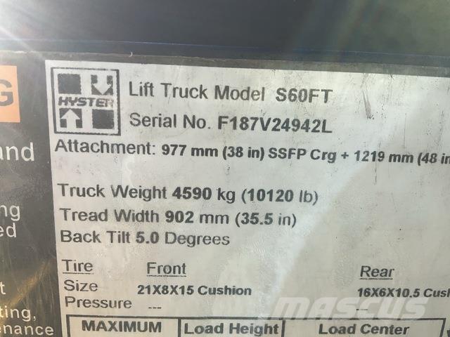 Hyster S60FT Electric forklift trucks