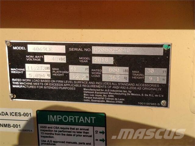 JLG 4069LE Scissor lifts