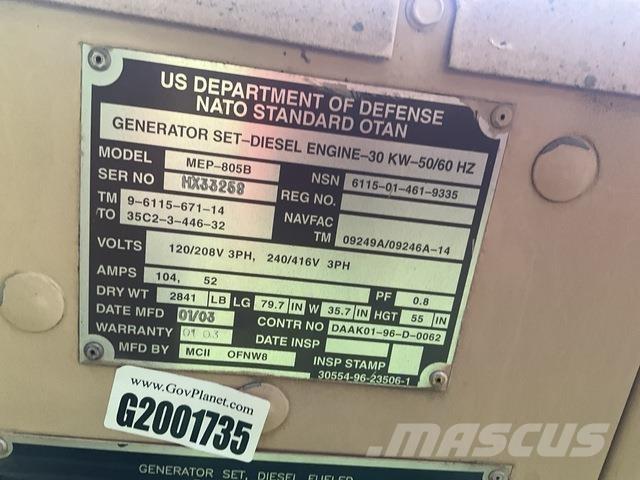  MCII MEP-805B Diesel Generators