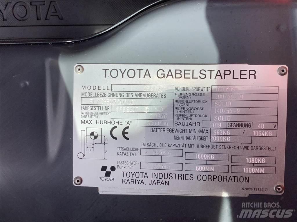 Toyota 8FBE20T Electric forklift trucks