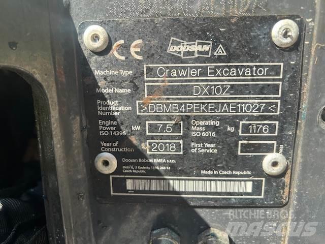 Doosan DX10Z Mini excavators  7t - 12t