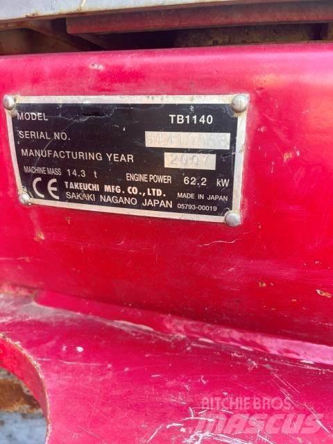 Takeuchi 1140 Mini excavators < 7t (Mini diggers)
