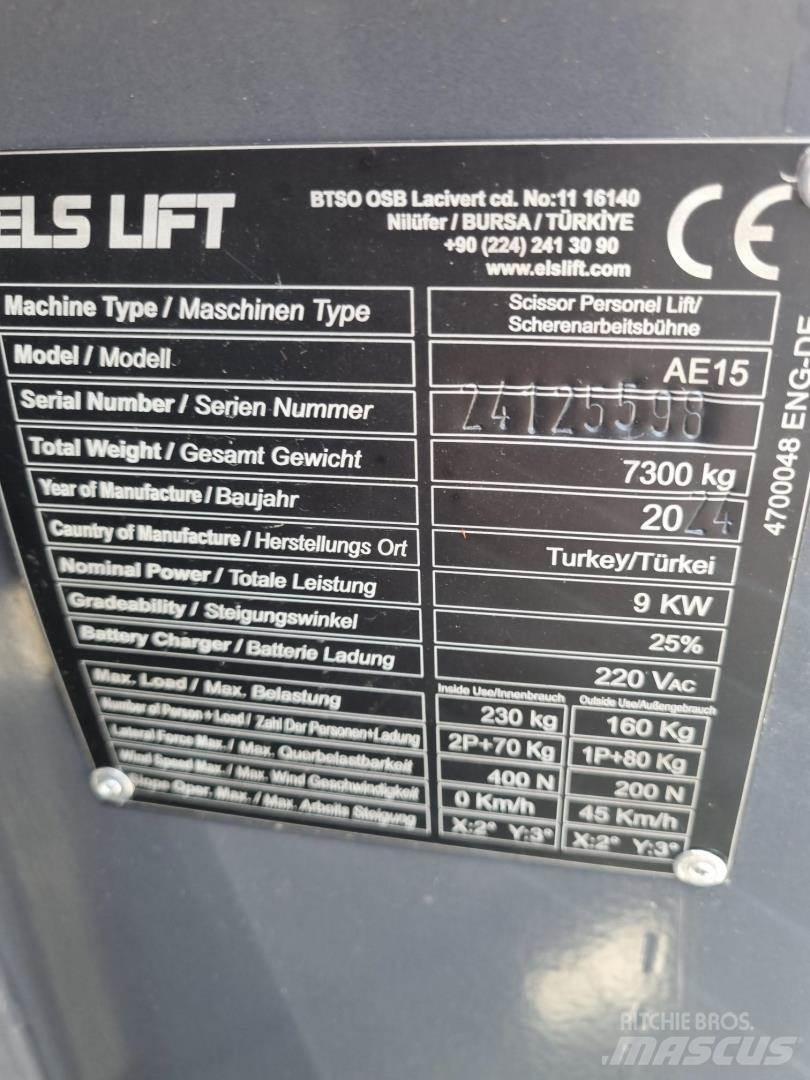 ELS LIFT AE15 Articulated boom lifts