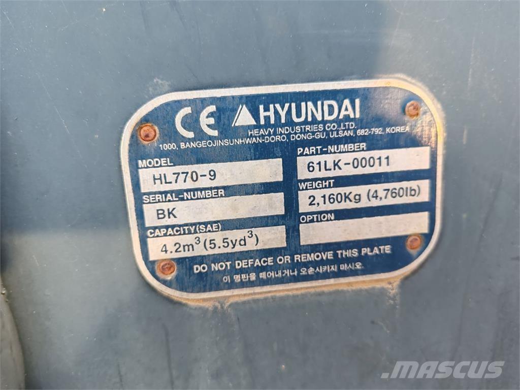 Hyundai HL770-9A Wheel loaders