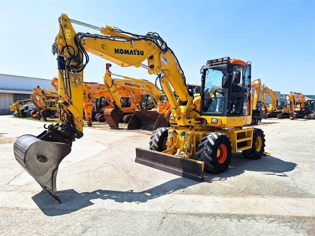 Komatsu PW118MR-8 Wheeled excavators