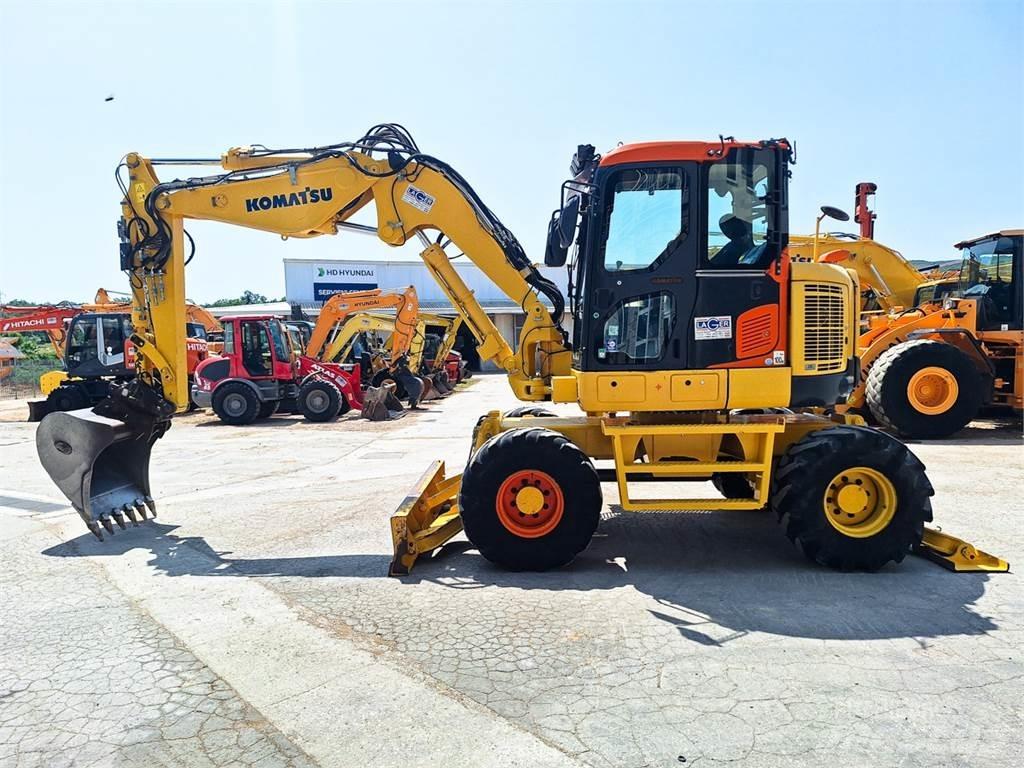 Komatsu PW118MR-8 Wheeled excavators