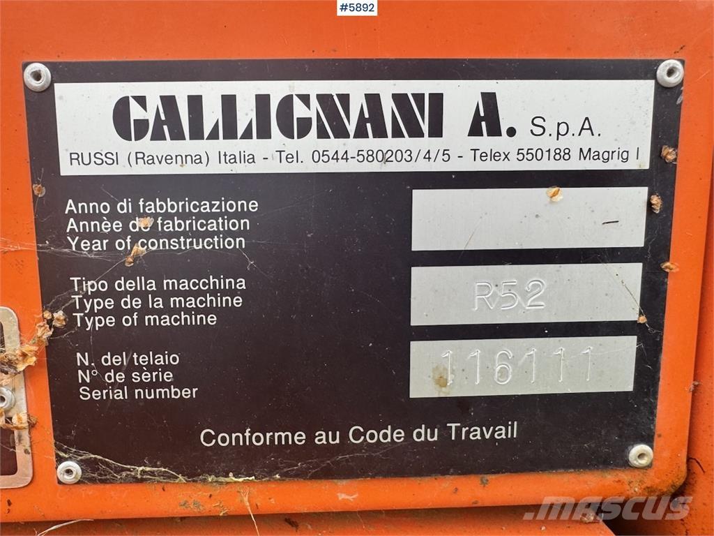 Gallignani R52 Other vegetable equipment