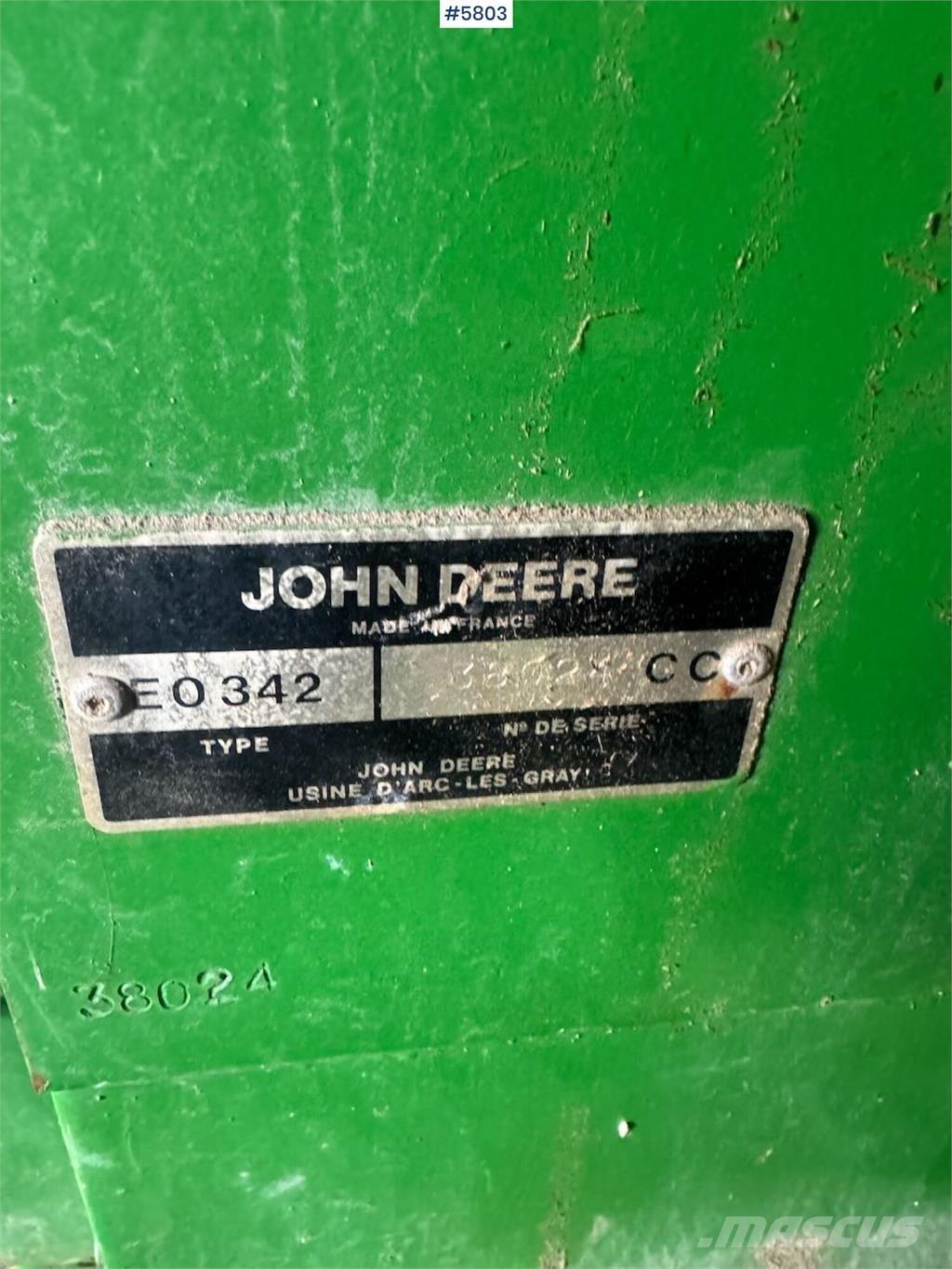 John Deere 342 Other vegetable equipment