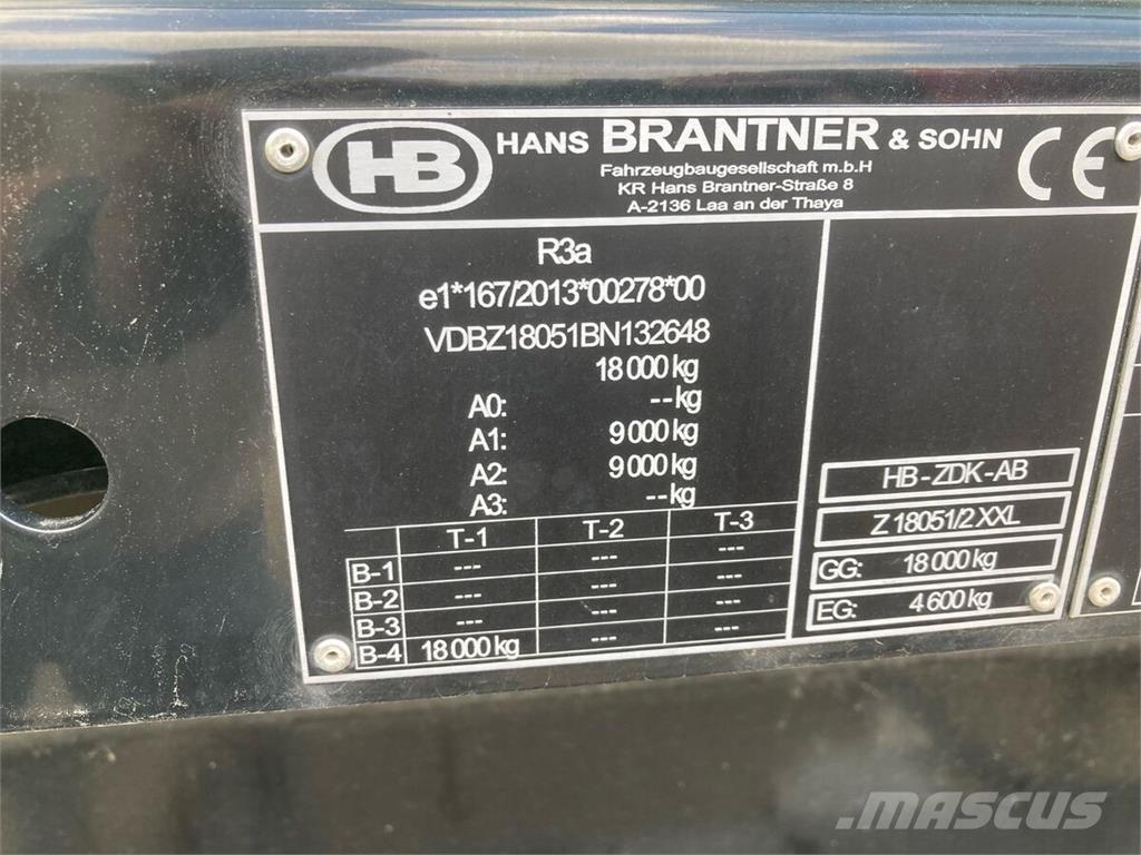 Brantner Z18051/2X Tipper trucks
