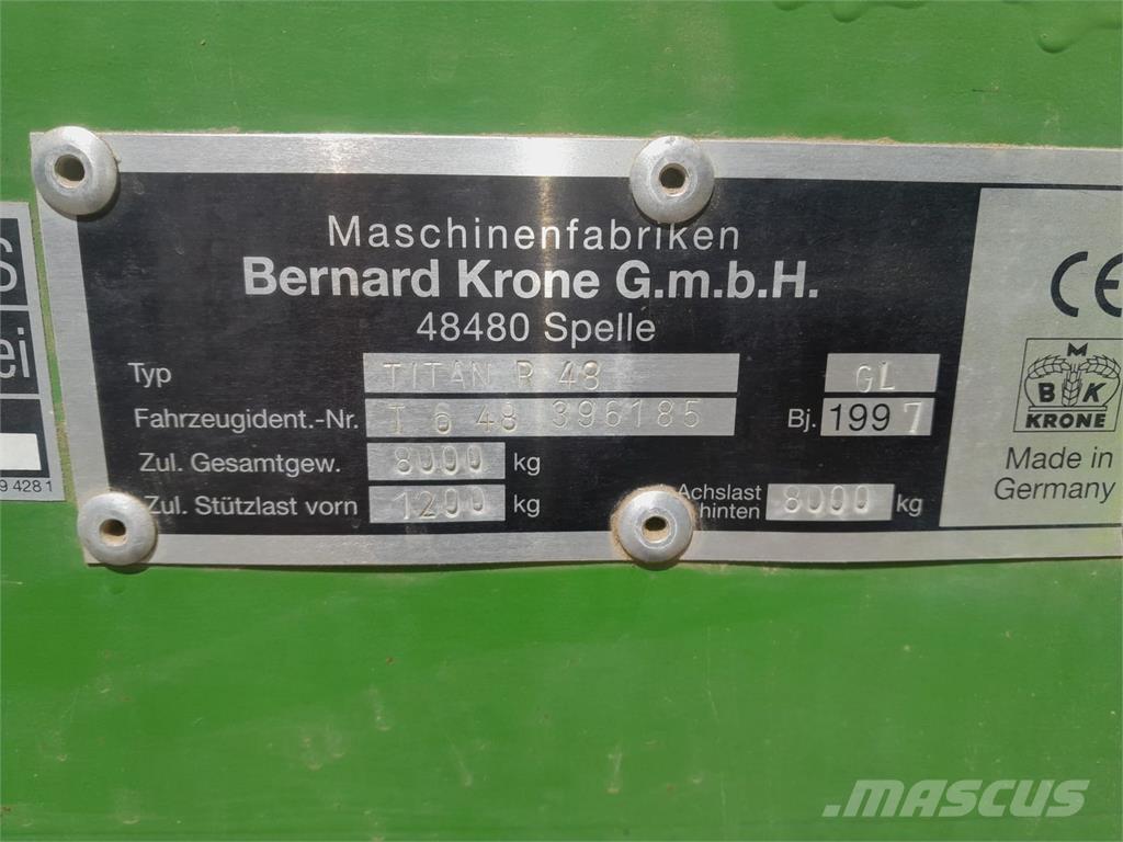 Krone Titan R48 Self-loading trailers