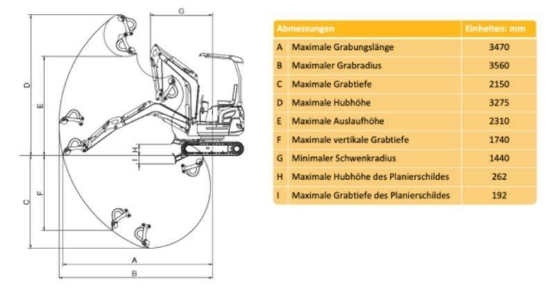 Rhinoceros XN 16 Mini excavators < 7t (Mini diggers)
