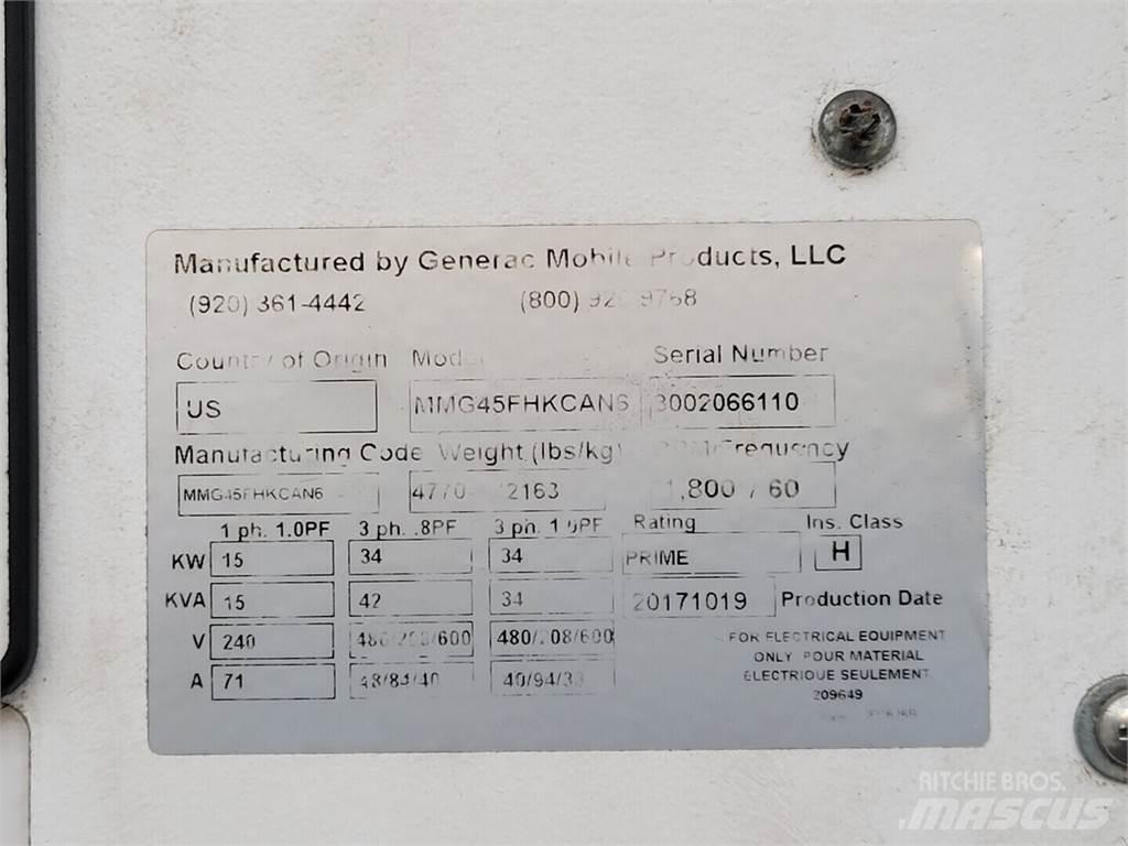 Generac MMG45FHKCAN6 Diesel Generators