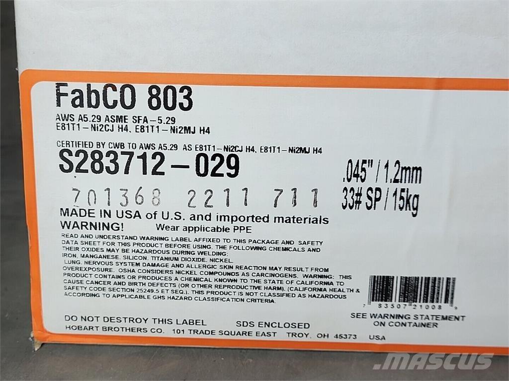 Hobart S283712-029 Welding Equipment