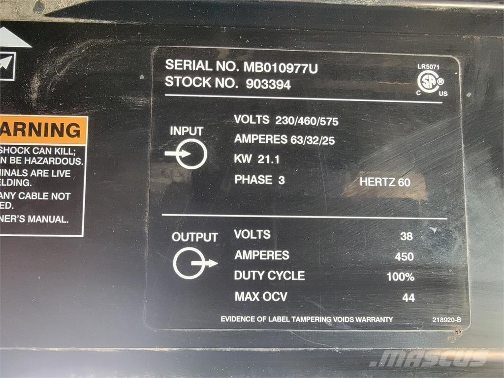 Miller Deltaweld 452 Welding Equipment