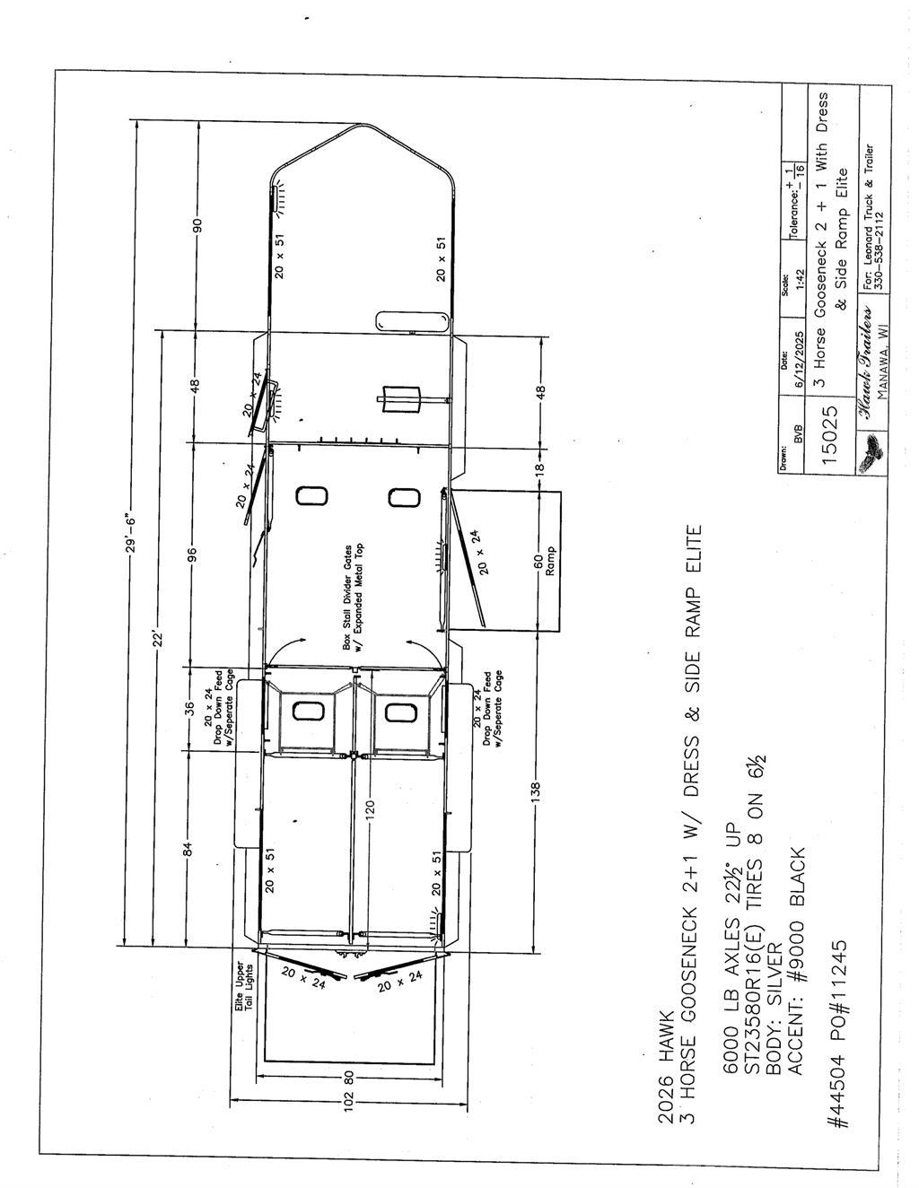 Hawk 135E Livestock transport