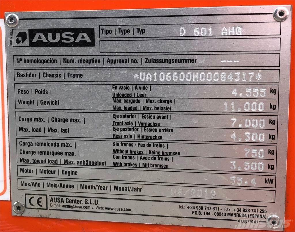 Ausa D601AHG Site dumpers