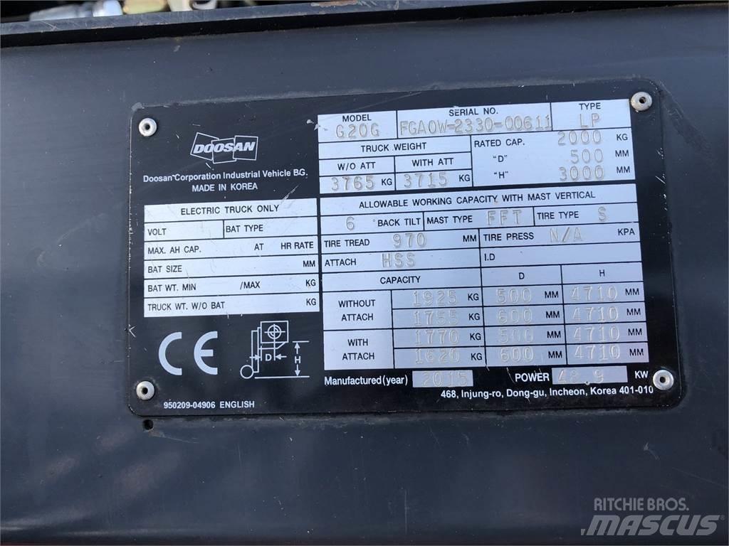 Doosan G20GX Other