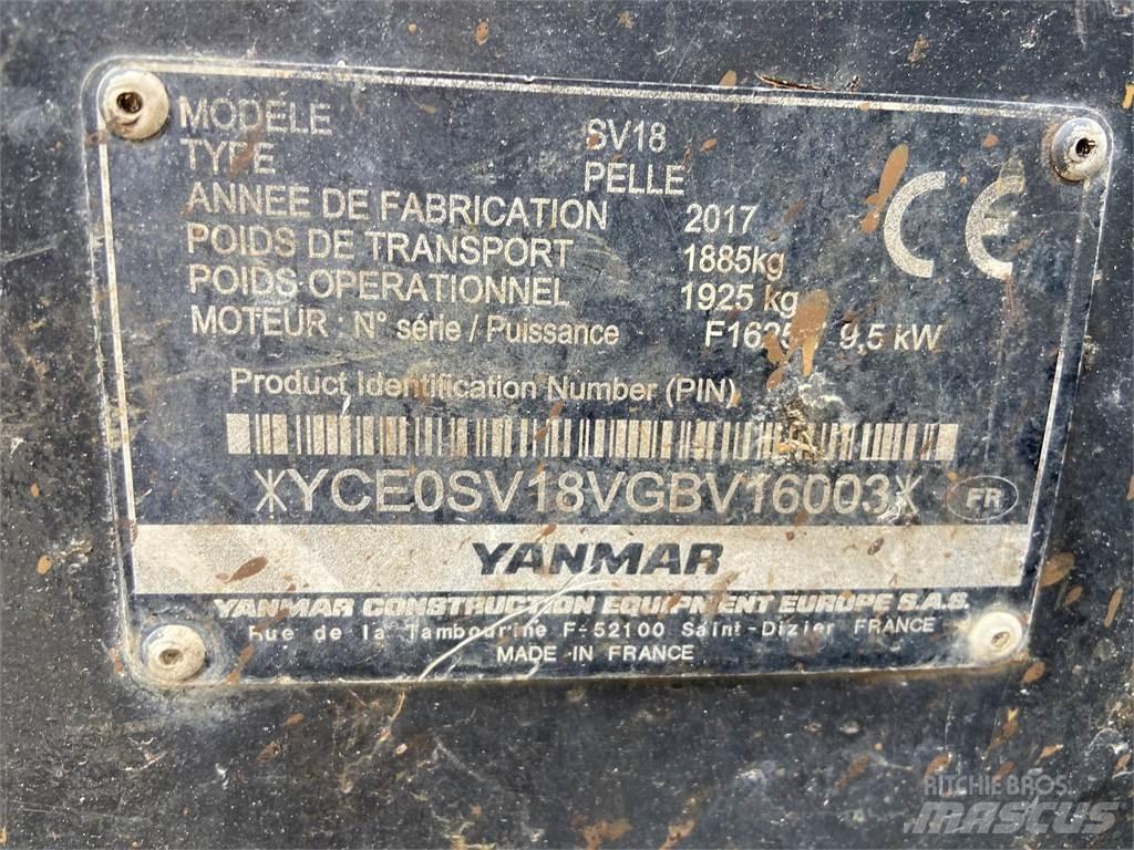 Yanmar SV18 Mini excavators < 7t (Mini diggers)