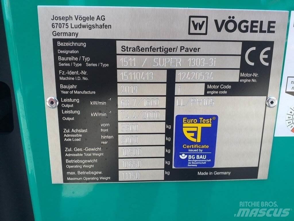 Vögele Super 1303-3i Asphalt pavers
