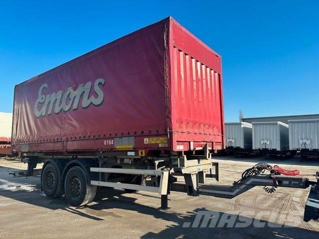 Krone 7,45 Edscha Curtain sider trucks
