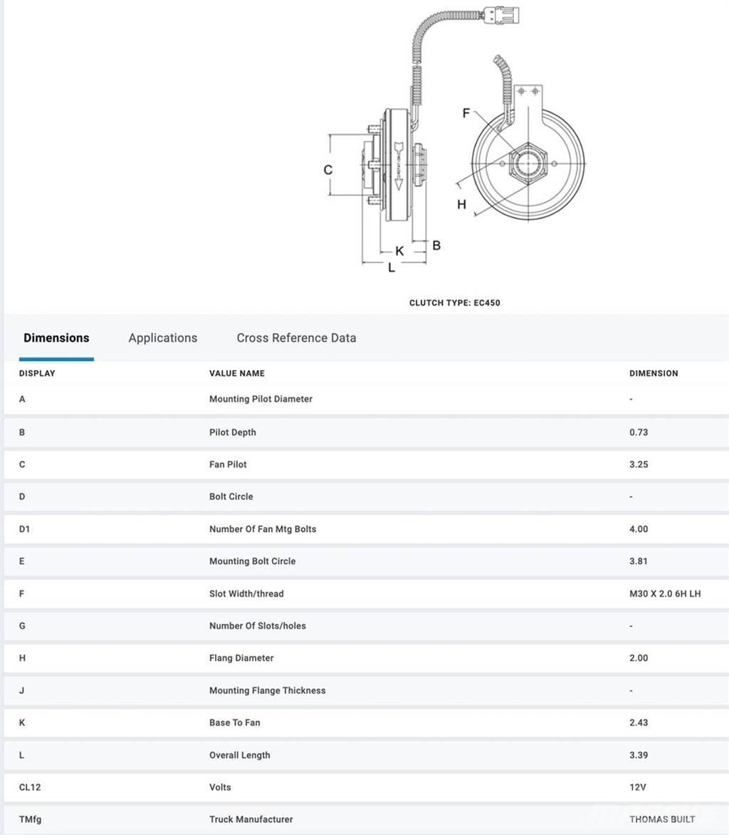 CAT 3126B Other components