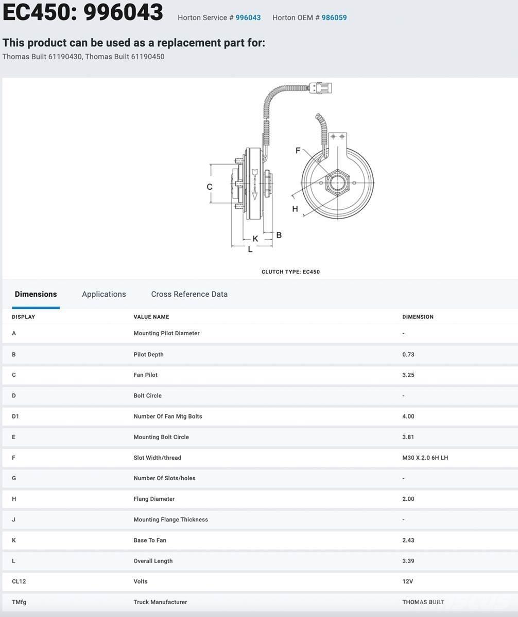 CAT 3126B Other components
