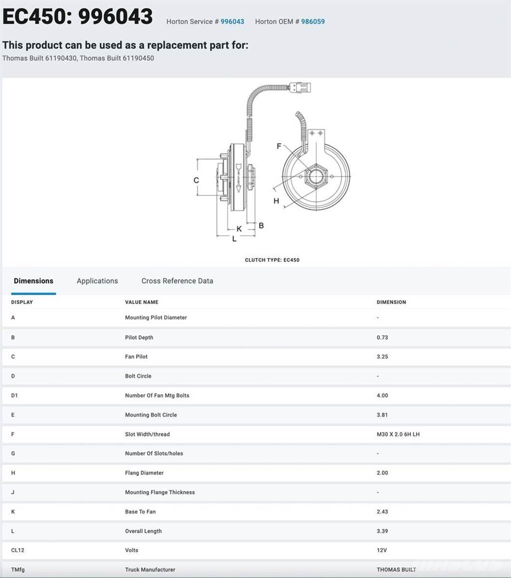 CAT 3126B Other components