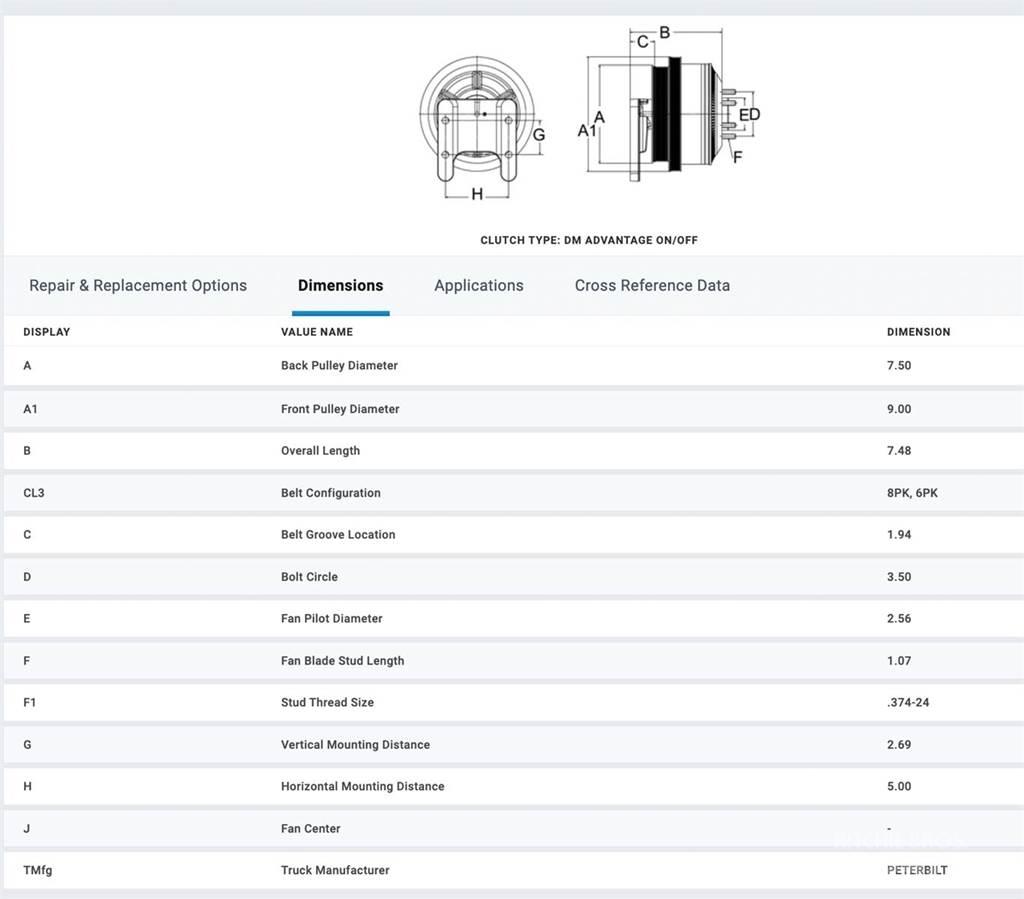 CAT C15 Other components